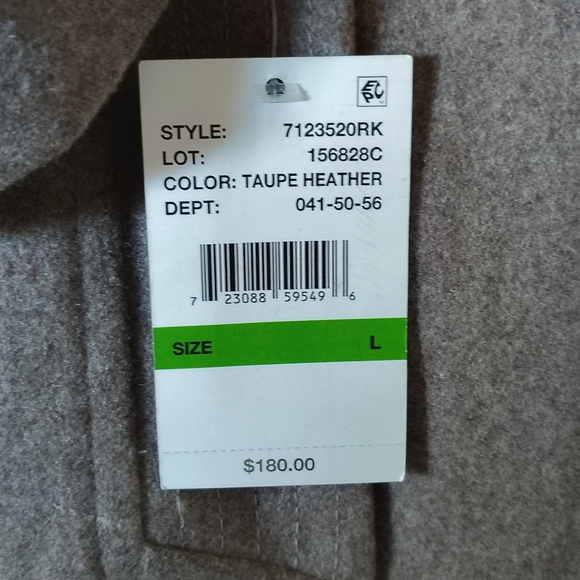 NWT - London Fog Gray Hooded Wool Blend Coat Size L - Picture 8 of 16